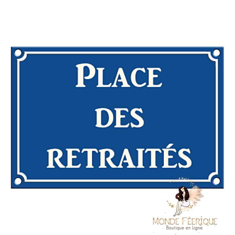 Plaque Décoration Place des Retraités