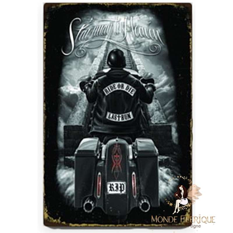 Plaque Décoration Harley Ride or Die