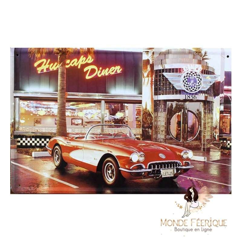 Plaque Metal USA Old Class School