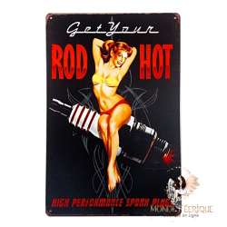 Plaque Metal Rod Hot Bougies