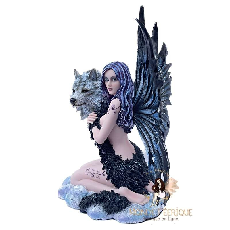 Statuette Fee Geante Loups