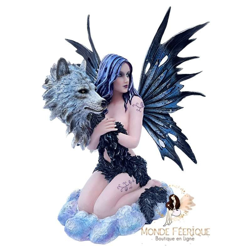 Statuette Fee Geante Loups