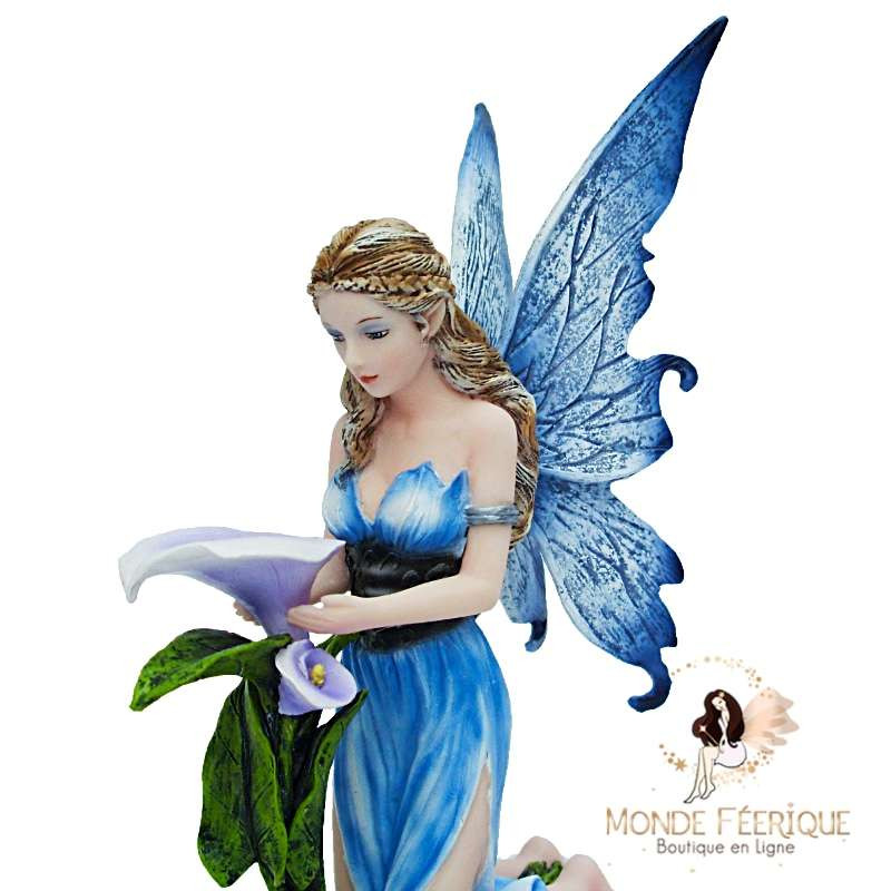 Statuette Fée Fleur Bleue