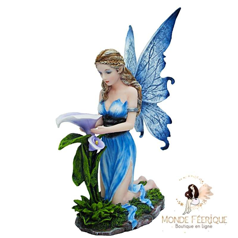 Statuette Fée Fleur Bleue