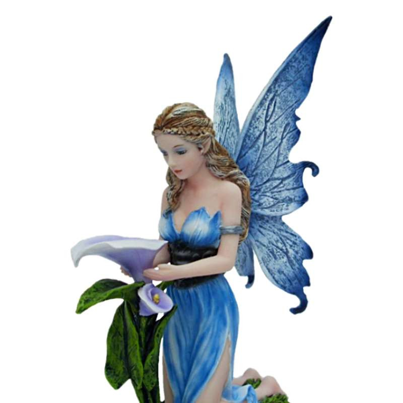 Figurine Fée Fleur Bleue