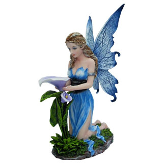 Figurine Fée Fleur Bleue