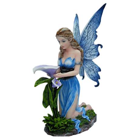 Figurine Fée Fleur Bleue