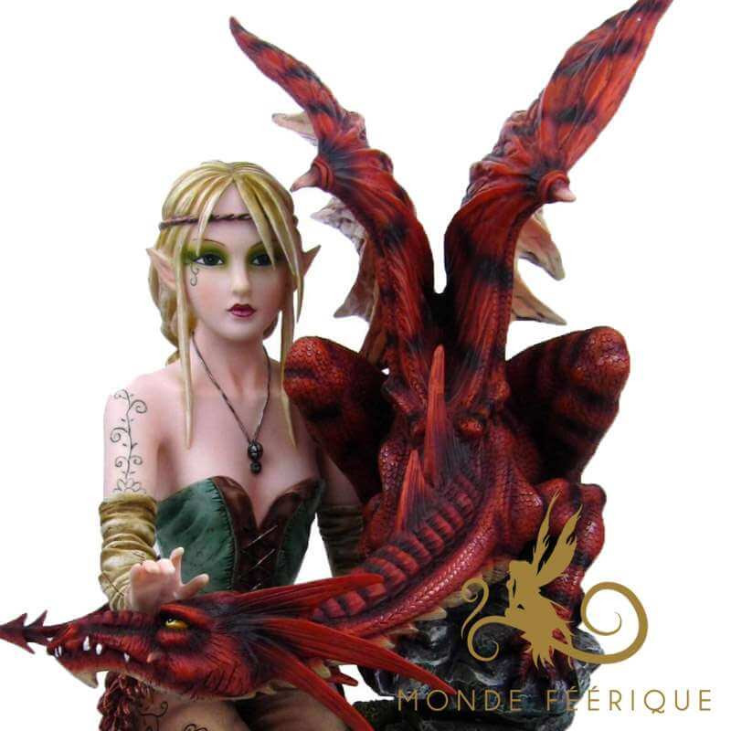 Statuette Fée dragons - statuettes de fees dragon