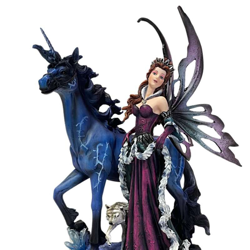 Statuette fee licorne