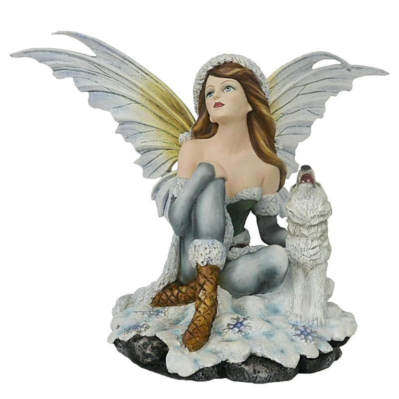 Statuette Fée Géante et Loups
