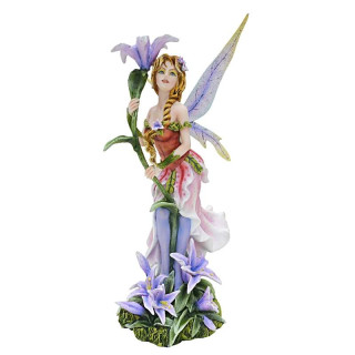 Statuette fée fleurs