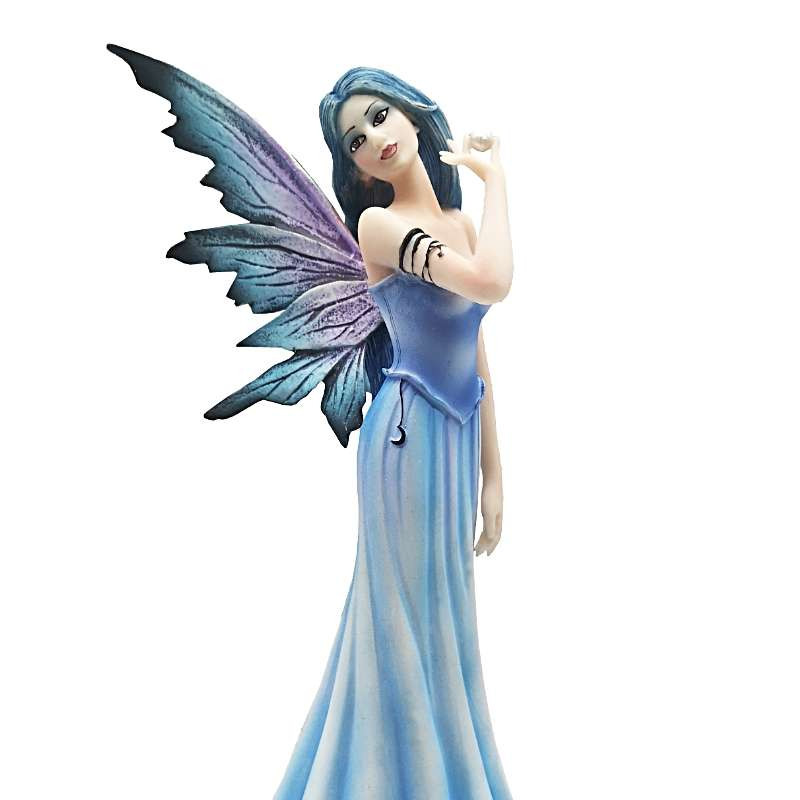 statuette feerique bleue