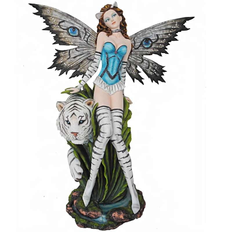 Grande statue feerique avec tigre