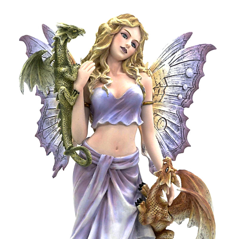 L'Elfe Aux 2 Dragons 34cm