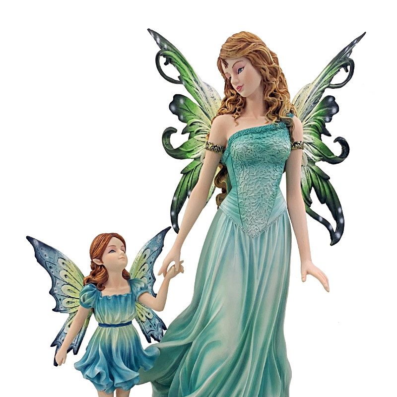 Statuette Fée et son Enfant - 39cm
