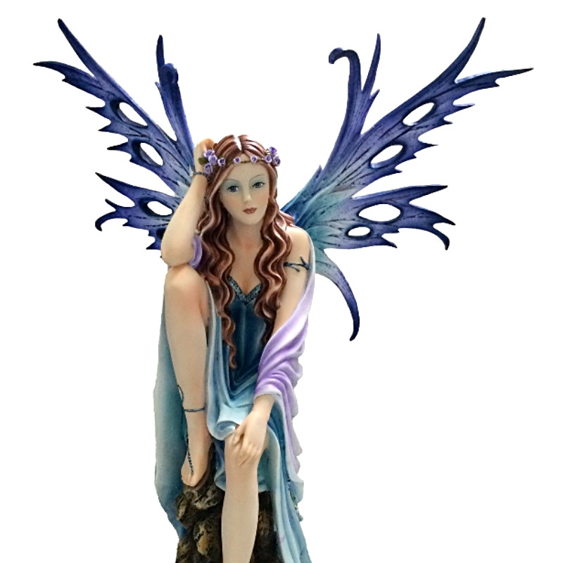 Grande Statue Fee " La Contemplation" -- 45cm