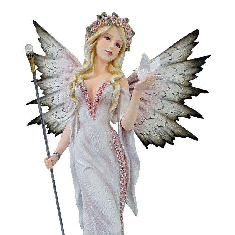 Statuette Fée Papillon White --53cm