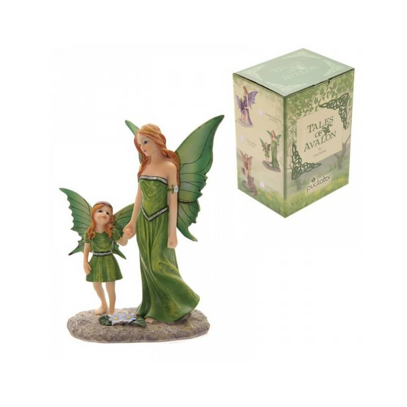 figurine fee avec un enfant