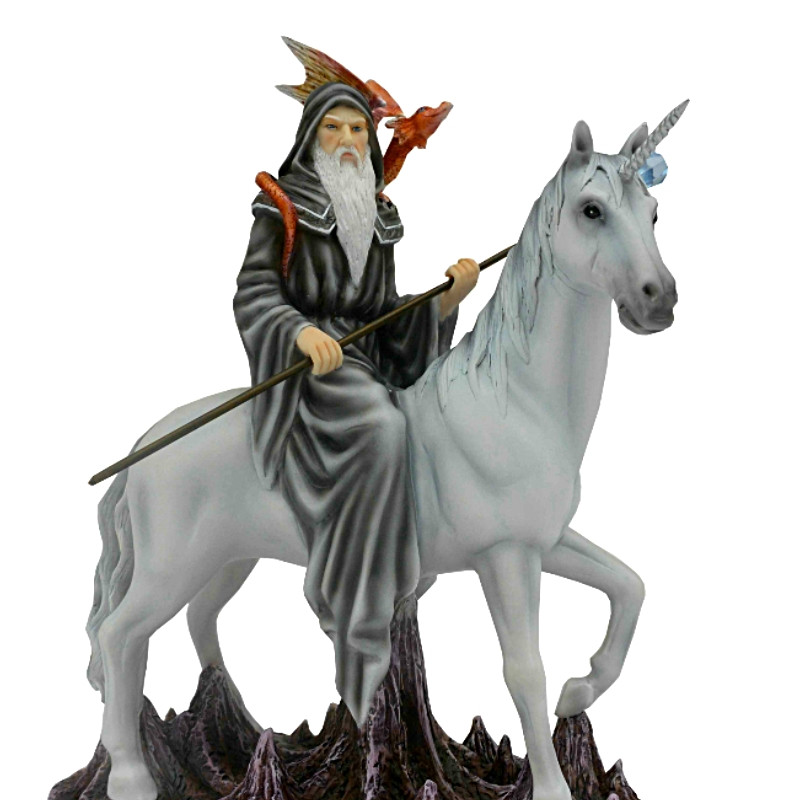 Figurine Fee Mage avec Licorne