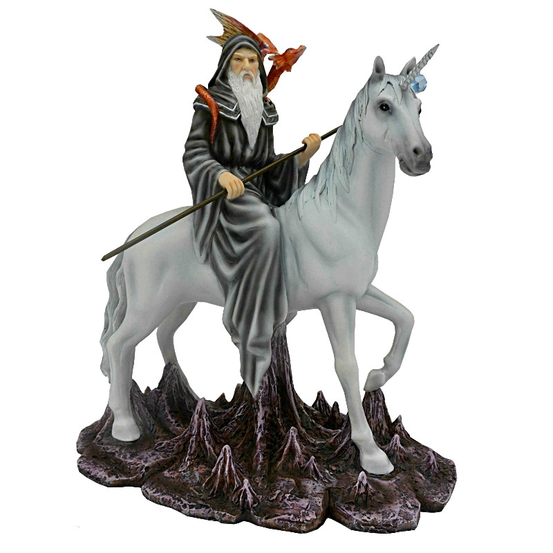 Figurine Fee Mage avec Licorne