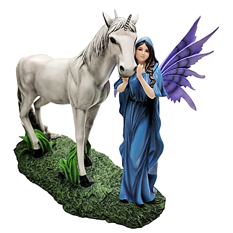 Statuette Fée Licorne Ancestra 33cm