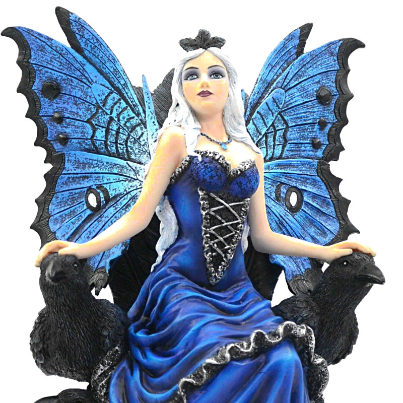 Statuette Fée Bleue Les Corbeaux