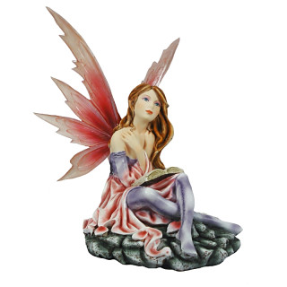 Figurine Fée Géante Lecture -- 34cm