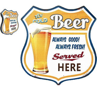 Plaque Vintage Bieres Détente