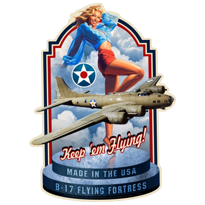 Plaque Metal Flying XL