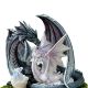 Statuette 2 Dragons avec Bébé Dragon