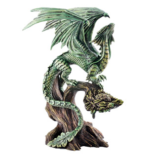 Statue Dragon VertPins Anne Stokes