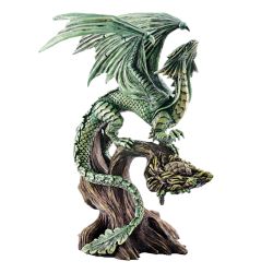 Statue Dragon Vert Pins Anne Stokes