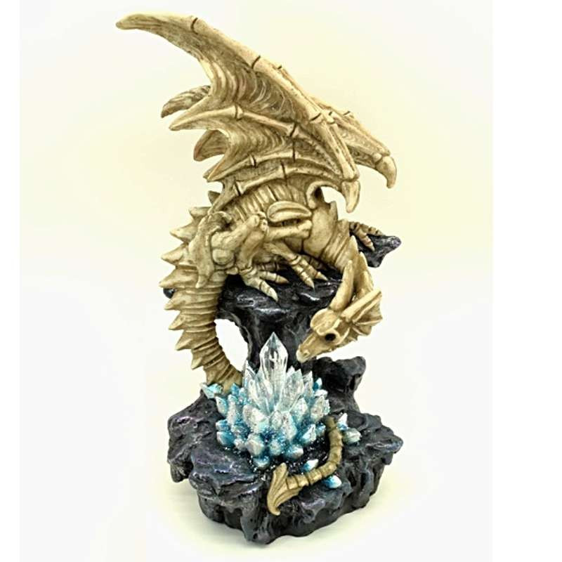 Statuette Dragon avec Cristaux