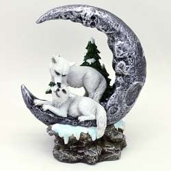 Figurine Loup Lune