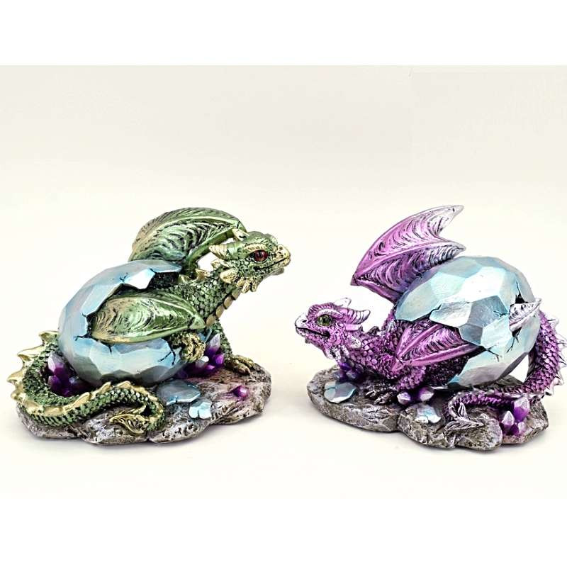 Statuette Dragon sorti de l'oeuf x2