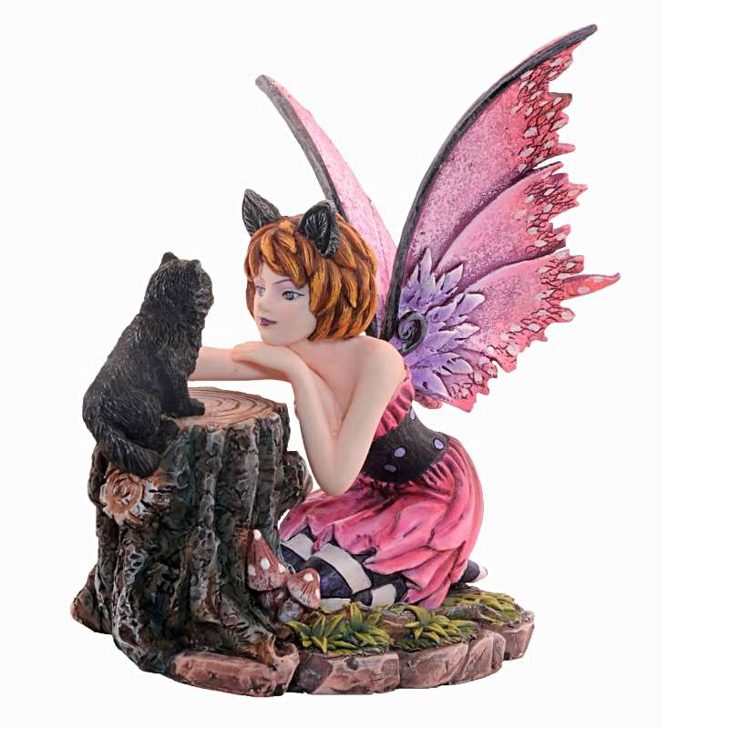 Figurine Fée Fantaisie "Amour des Chats"