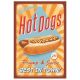 Plaque Vintage Hot dog Delicious