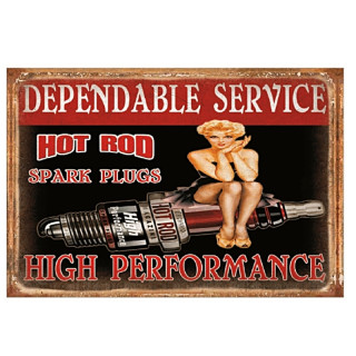 Plaque Metal Déco Affiches pub USA vintage