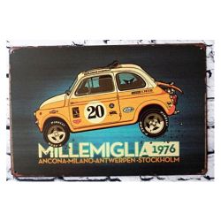 Plaque Métal Vintage 4L -- 20x30cm