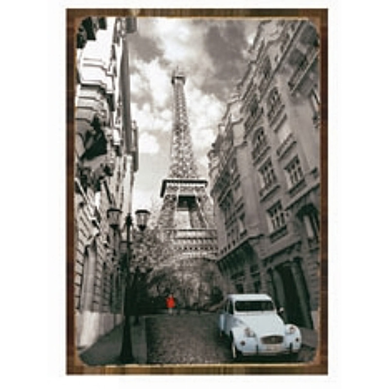 Plaque Metal Paris Vintage