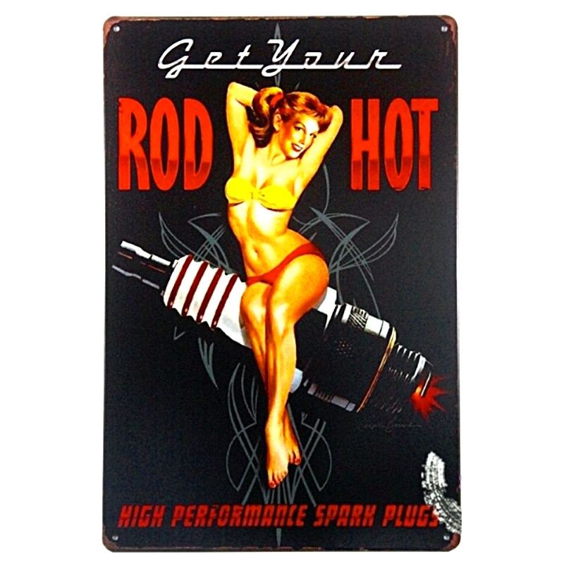 Plaque Metal Rod Hot Bougies