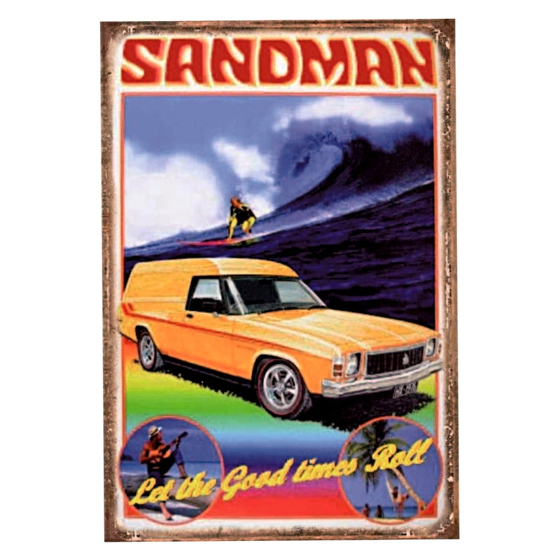 Plaque Vintage Décoration Surf -- 20x30cm