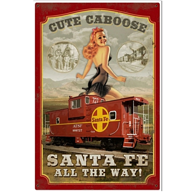 Plaque Rétro Santa Fé --20x30cm