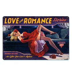 Plaque Vintage Décoration Romance -- 20x30cm