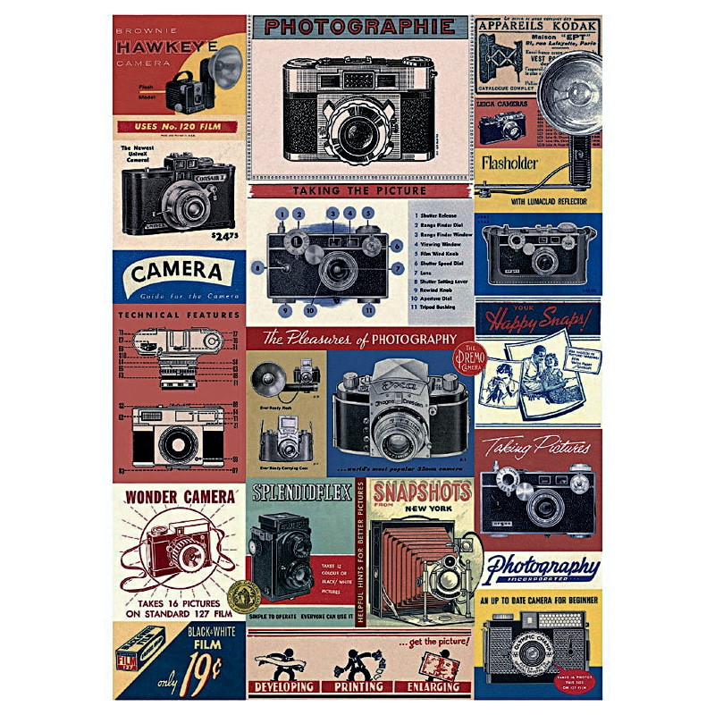 Plaque Métal Vintage Photographie -- 20x30cm