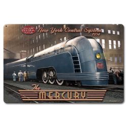 Plaque vintage décoration Trains