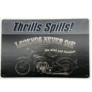 Plaque Rétro Indian never Die--20x30cm