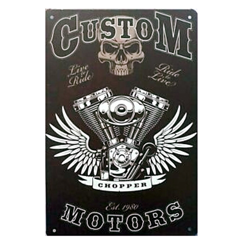 Plaque Décoration Custom Motor