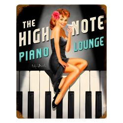 Plaque Vintage Piano High Note -- 20x30cm