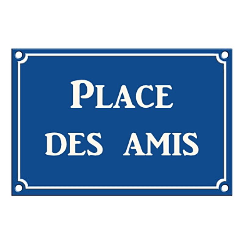 Plaque Décoration Place des Amis